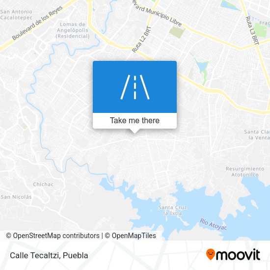 Mapa de Calle Tecaltzi