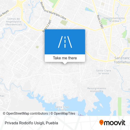Privada Rodolfo Usigli map