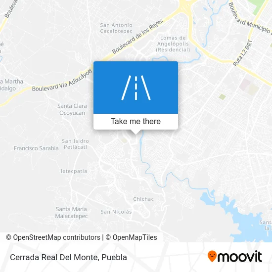 Cerrada Real Del Monte map