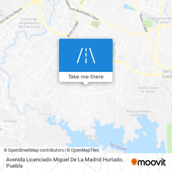 Avenida Licenciado Miguel De La Madrid Hurtado map