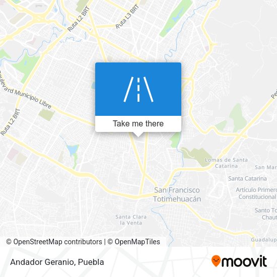 Mapa de Andador Geranio