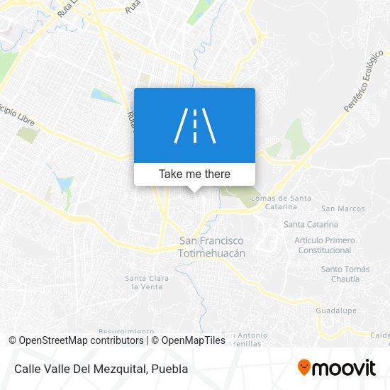 Mapa de Calle Valle Del Mezquital