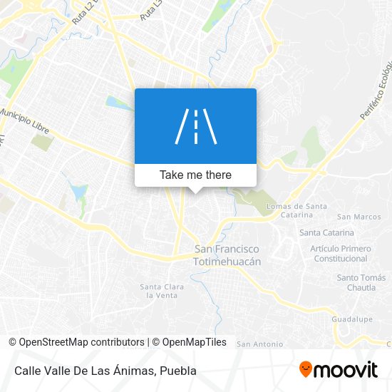 Calle Valle De Las Ánimas map