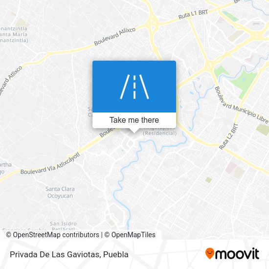 Privada De Las Gaviotas map