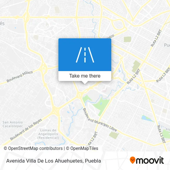 Mapa de Avenida Villa De Los Ahuehuetes
