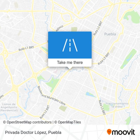 Privada Doctor López map