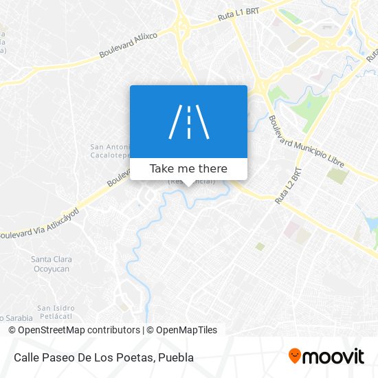 Calle Paseo De Los Poetas map