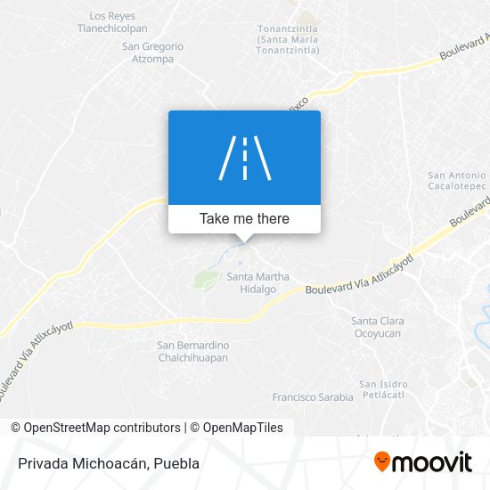 Mapa de Privada Michoacán