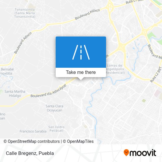 Mapa de Calle Bregenz