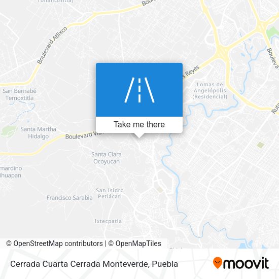 Cerrada Cuarta Cerrada Monteverde map