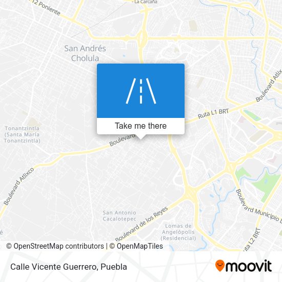 Mapa de Calle Vicente Guerrero