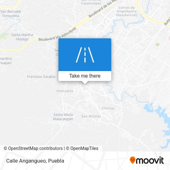 Mapa de Calle Angangueo