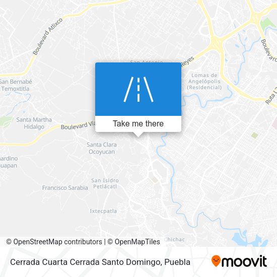 Cerrada Cuarta Cerrada Santo Domingo map