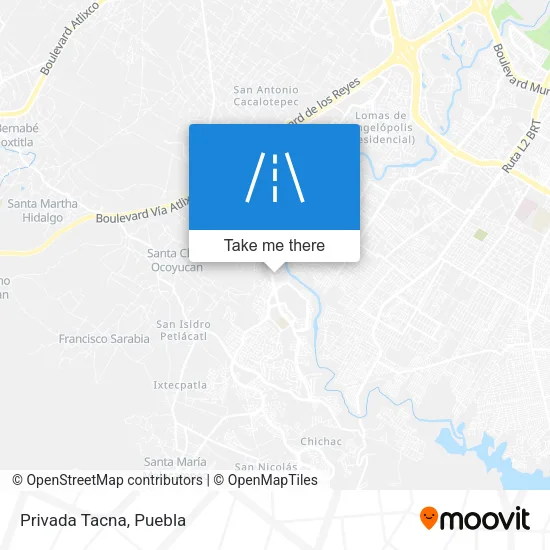 Privada Tacna map