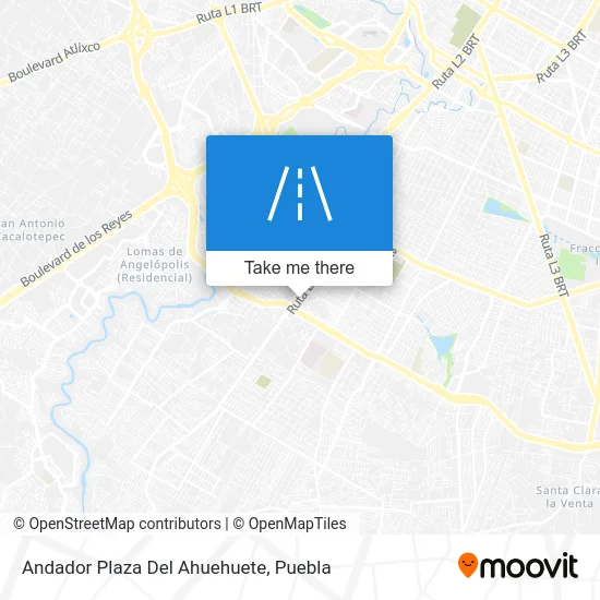 Andador Plaza Del Ahuehuete map