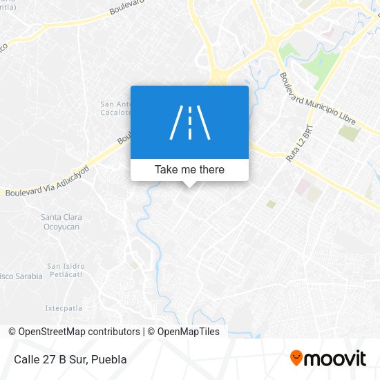 Mapa de Calle 27 B Sur