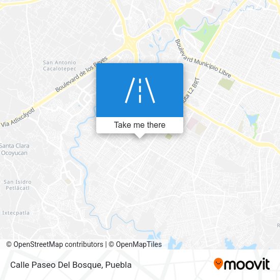 Calle Paseo Del Bosque map
