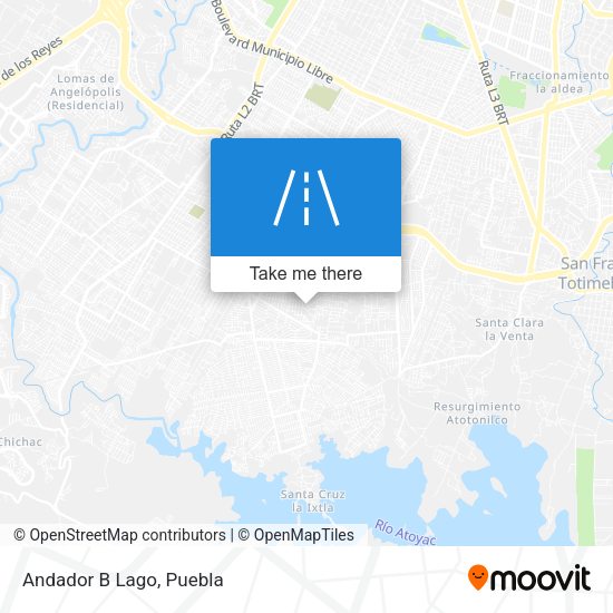 Mapa de Andador B Lago