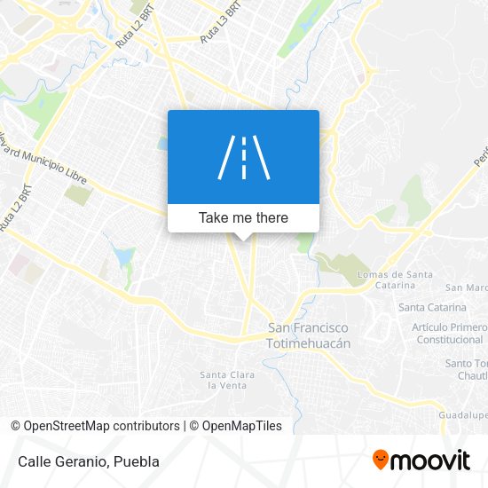 Mapa de Calle Geranio