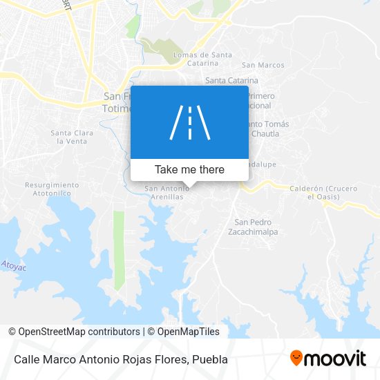 Mapa de Calle Marco Antonio Rojas Flores