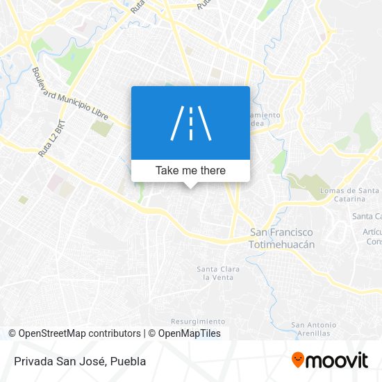Privada San José map