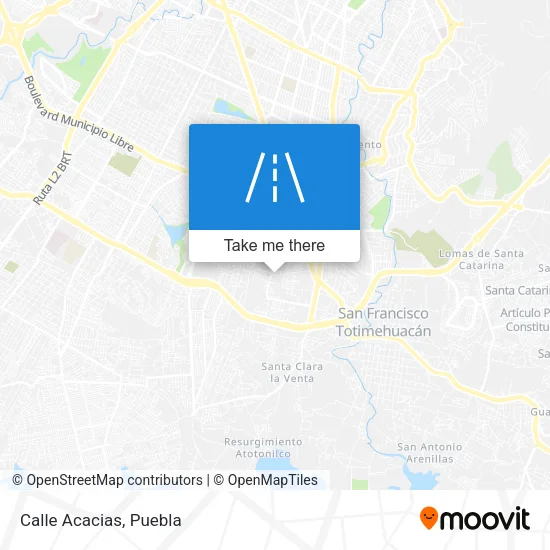 Calle Acacias map