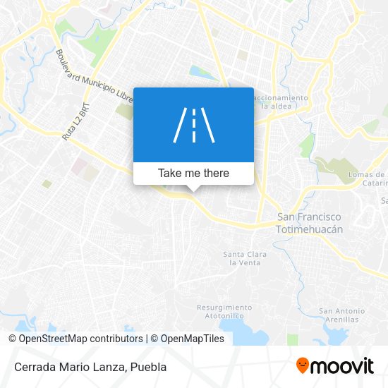 Mapa de Cerrada Mario Lanza