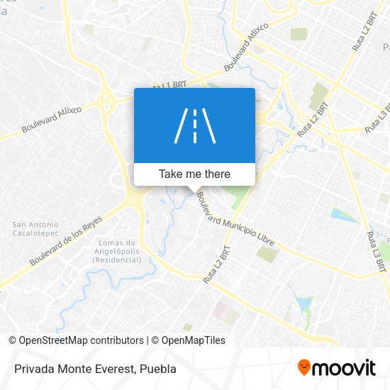 Mapa de Privada Monte Everest