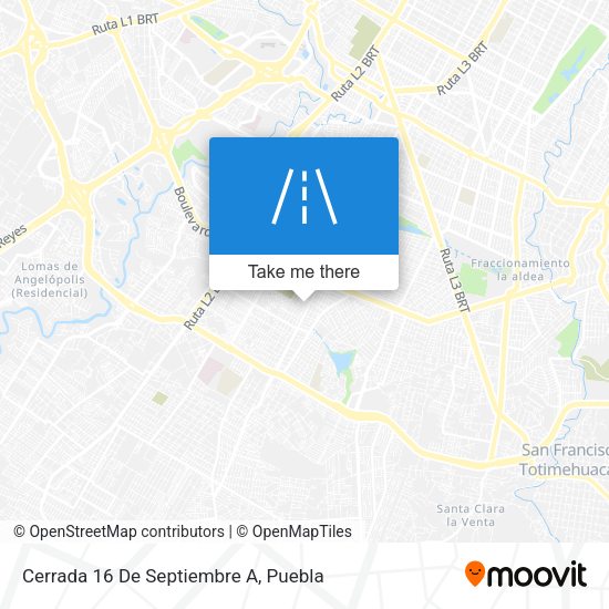 Cerrada 16 De Septiembre A map