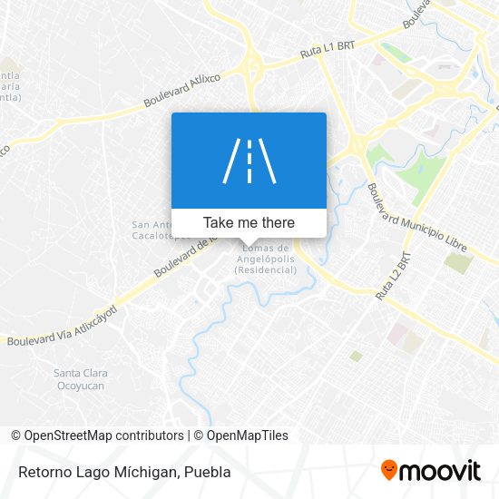 Retorno Lago Míchigan map