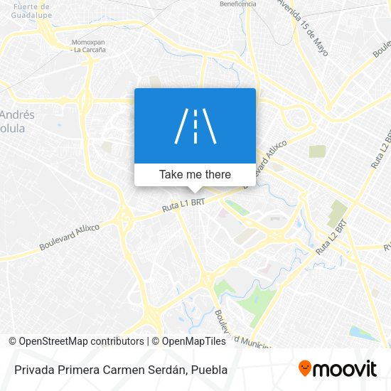 Privada Primera Carmen Serdán map