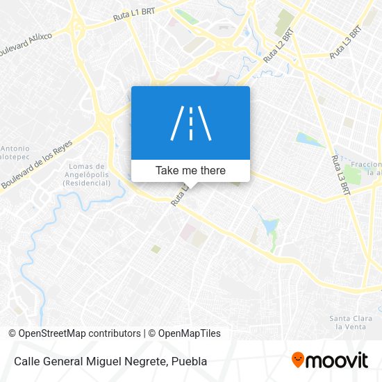 Calle General Miguel Negrete map