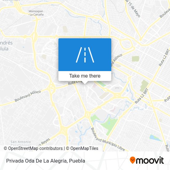 Privada Oda De La Alegría map