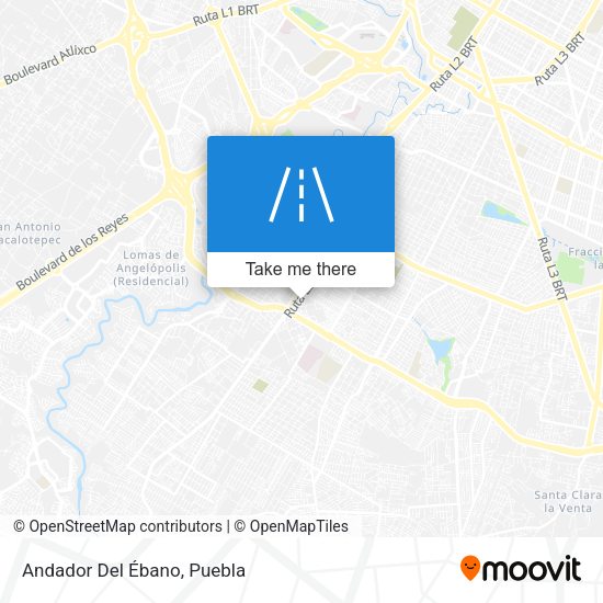 Andador Del Ébano map