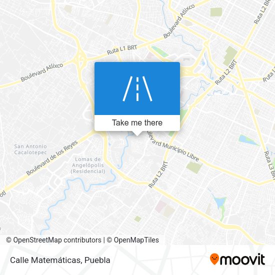 Mapa de Calle Matemáticas