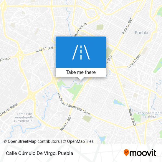 Calle Cúmulo De Virgo map