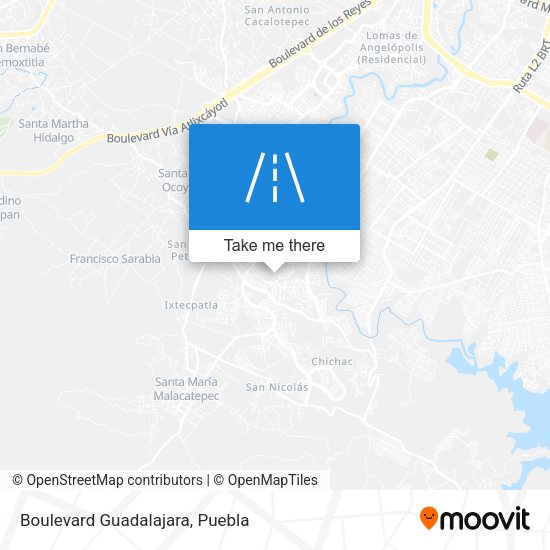 Mapa de Boulevard Guadalajara