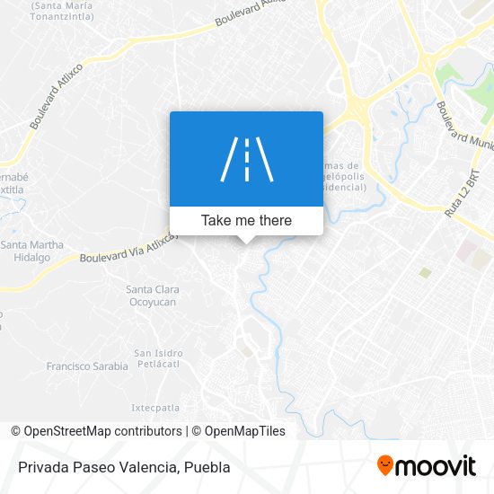 Mapa de Privada Paseo Valencia