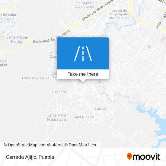 Mapa de Cerrada Ajijic