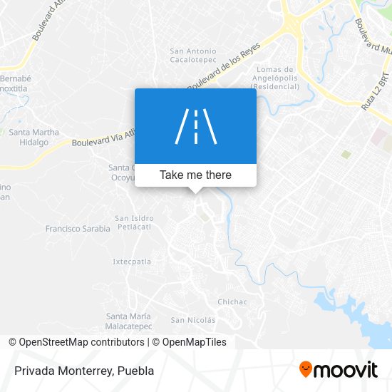 Mapa de Privada Monterrey