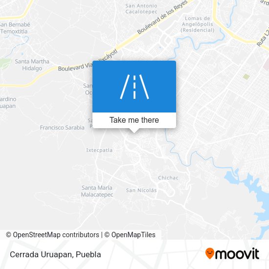 Cerrada Uruapan map