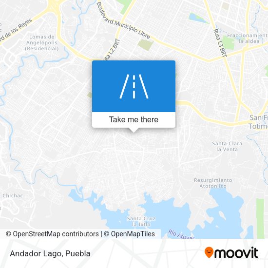 Mapa de Andador Lago