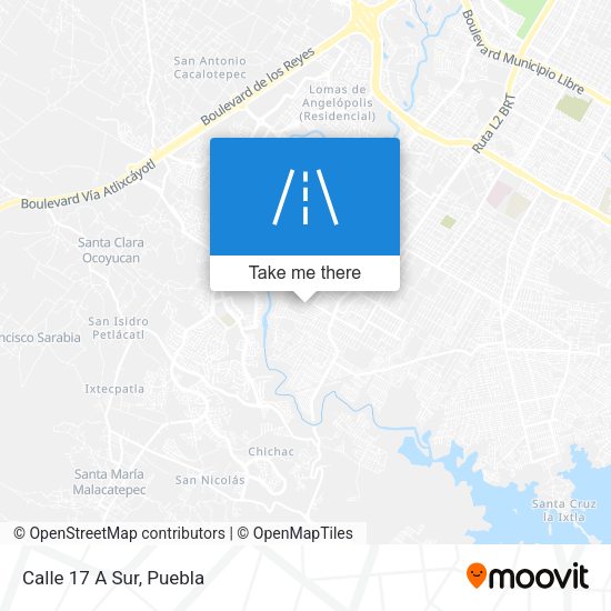 Mapa de Calle 17 A Sur