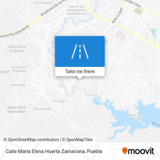 Mapa de Calle María Elena Huerta Zamacona