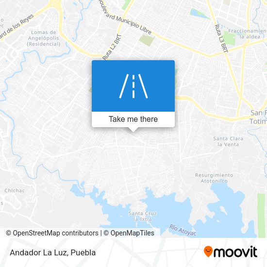Mapa de Andador La Luz