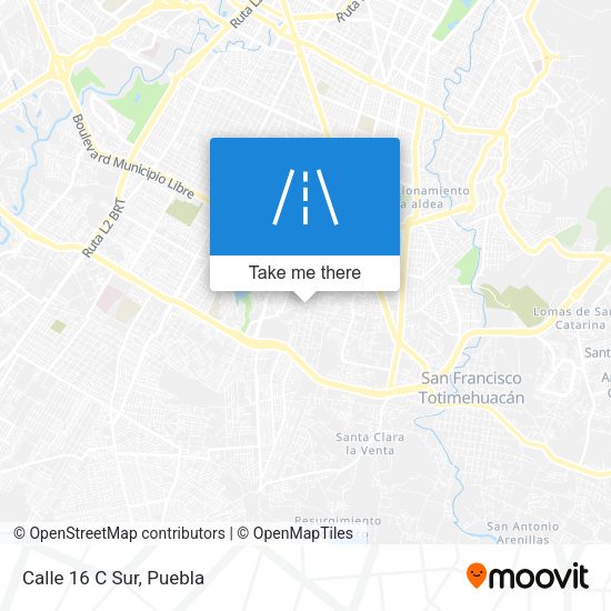 Mapa de Calle 16 C Sur