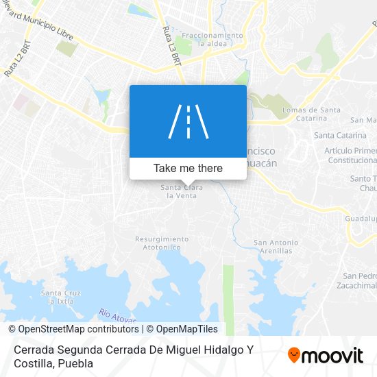 Mapa de Cerrada Segunda Cerrada De Miguel Hidalgo Y Costilla