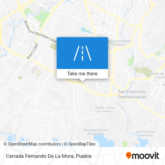 Cerrada Fernando De La Mora map