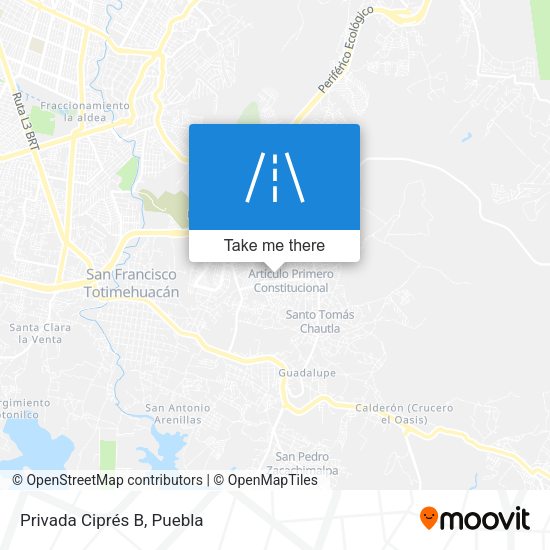 Mapa de Privada Ciprés B