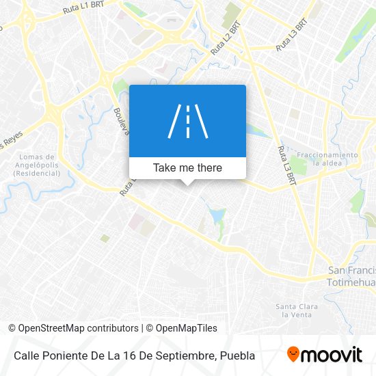 Calle Poniente De La 16 De Septiembre map